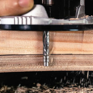 Flush trim router bits